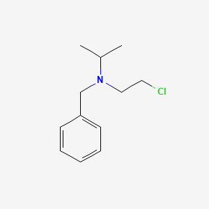 molecular formula C12H18ClN B3190278 N-benzyl-N-(2-chloroethyl)propan-2-amine CAS No. 40737-53-9