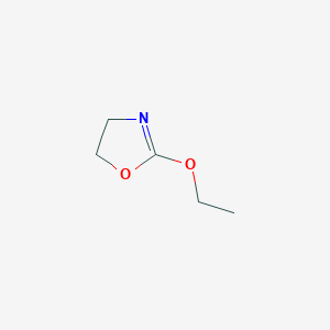 molecular formula C5H9NO2 B3190291 2-Ethoxy-4,5-dihydro-1,3-oxazole CAS No. 4075-55-2