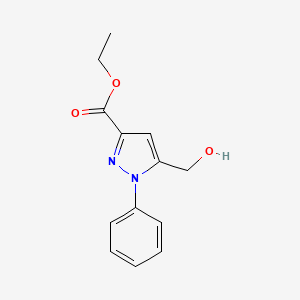 ethyl 5-(hydroxymethyl)-1-phenyl-1H-pyrazole-3-carboxylate