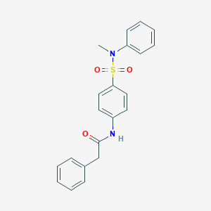 molecular formula C21H20N2O3S B319031 N-[4-[methyl(phenyl)sulfamoyl]phenyl]-2-phenylacetamide 