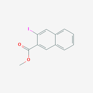 molecular formula C12H9IO2 B3190316 Methyl 3-iodonaphthalene-2-carboxylate CAS No. 409369-87-5