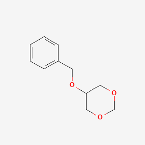 molecular formula C11H14O3 B3190342 1,3-Dioxane, 5-(phenylmethoxy)- CAS No. 41128-92-1