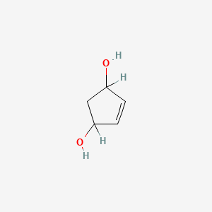 molecular formula C5H8O2 B3190392 4-Cyclopentene-1,3-diol CAS No. 4157-01-1