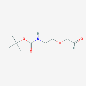 molecular formula C9H17NO4 B3190435 tert-Butyl (2-(2-oxoethoxy)ethyl)carbamate CAS No. 420810-70-4