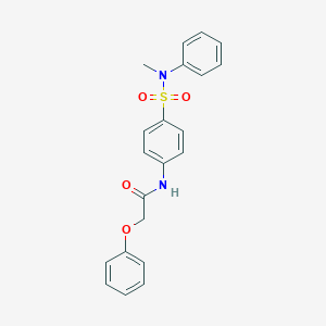 molecular formula C21H20N2O4S B319048 N-[4-[methyl(phenyl)sulfamoyl]phenyl]-2-phenoxyacetamide 