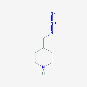 molecular formula C6H12N4 B3190545 4-(Azidomethyl)piperidine CAS No. 438559-79-6