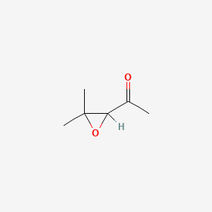 molecular formula C6H10O2 B3190621 3,3-Dimethyl-2-acetyloxirane CAS No. 4478-63-1