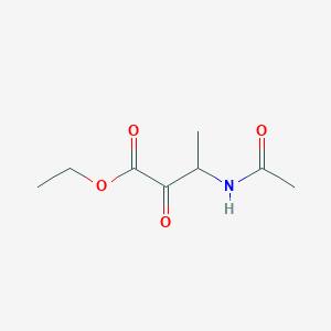 molecular formula C8H13NO4 B3190652 Ethyl 3-acetamido-2-oxobutanoate CAS No. 454426-80-3