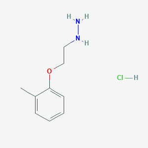 molecular formula C9H15ClN2O B3190690 [2-(2-Methylphenoxy)ethyl]hydrazine hydrochloride CAS No. 46055-16-7