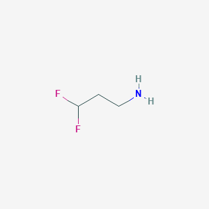 molecular formula C3H7F2N B3190692 3,3-Difluoropropan-1-amine CAS No. 461-50-7