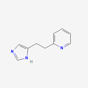 molecular formula C10H11N3 B3190726 2-[2-(3H-Imidazol-4-yl)-ethyl]-pyridine CAS No. 469864-16-2