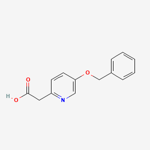 molecular formula C14H13NO3 B3190759 2-(5-(Benzyloxy)pyridin-2-yl)acetic acid CAS No. 474019-94-8