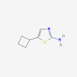 molecular formula C7H10N2S B3190767 5-Cyclobutylthiazol-2-amine CAS No. 474461-20-6