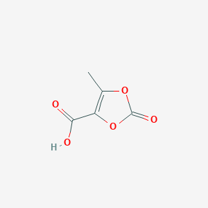 molecular formula C5H4O5 B3190794 5-Methyl-2-oxo-1,3-dioxole-4-carboxylic acid CAS No. 478297-08-4