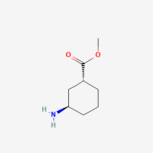 molecular formula C8H15NO2 B3190800 (1R,3R)-Methyl 3-aminocyclohexanecarboxylate CAS No. 478694-53-0