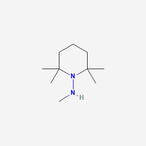 molecular formula C10H22N2 B3190811 1-Methylamino-2,2,6,6-tetramethylpiperidine CAS No. 48122-13-0