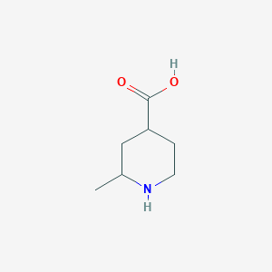 molecular formula C7H13NO2 B3190822 2-甲基哌啶-4-羧酸 CAS No. 482618-76-8