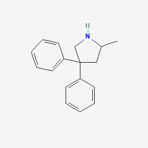 molecular formula C17H19N B3190930 2-Methyl-4,4-diphenyl-pyrrolidine CAS No. 50259-75-1