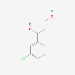 molecular formula C9H11ClO2 B3191082 1-(3-chlorophenyl)propane-1,3-diol CAS No. 51699-45-7