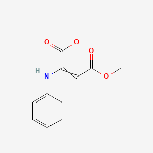 molecular formula C12H13NO4 B3191441 Dimethyl 2-anilinobut-2-enedioate CAS No. 54494-74-5