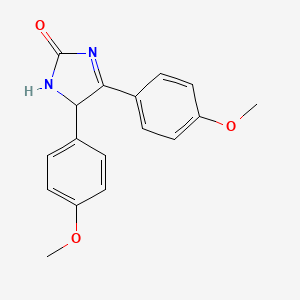B3191493 4,5-Bis(4-methoxyphenyl)-1,5-dihydroimidazol-2-one CAS No. 5471-41-0