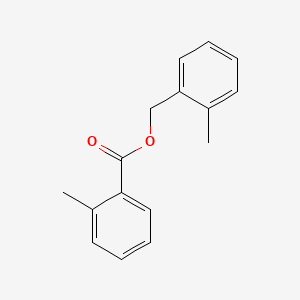 molecular formula C16H16O2 B3191521 Benzoic acid, 2-methyl-, (2-methylphenyl)methyl ester CAS No. 55133-99-8