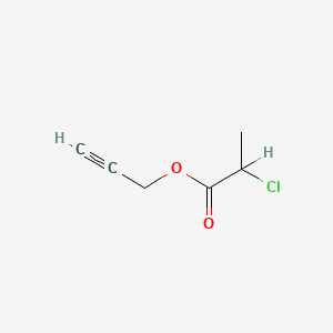molecular formula C6H7ClO2 B3191529 Prop-2-ynyl-2-chloropropionate CAS No. 55360-12-8