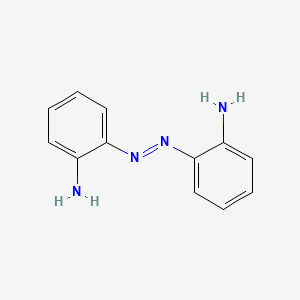 molecular formula C12H12N4 B3191532 Benzenamine, 2,2'-azobis- CAS No. 554-55-2