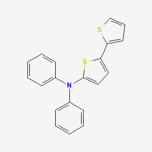 molecular formula C20H15NS2 B3191540 [2,2'-Bithiophen]-5-amine, N,N-diphenyl- CAS No. 554416-50-1