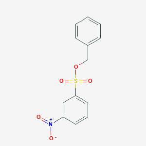 molecular formula C13H11NO5S B3191570 Benzenesulfonic acid, 3-nitro-, phenylmethyl ester CAS No. 55735-65-4