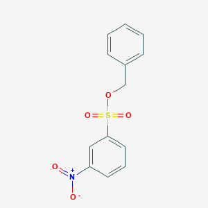 Benzenesulfonic acid, 3-nitro-, phenylmethyl ester