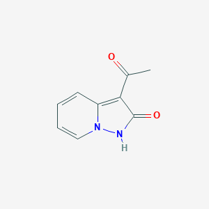 molecular formula C9H8N2O2 B3191591 Pyrazolo[1,5-a]pyridin-2(1H)-one, 3-acetyl- CAS No. 55908-45-7
