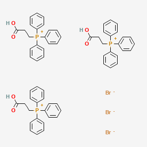 molecular formula C63H60Br3O6P3 B3191594 (2-Carboxyethyl)triphenylphosphonium tribromide CAS No. 55985-85-8