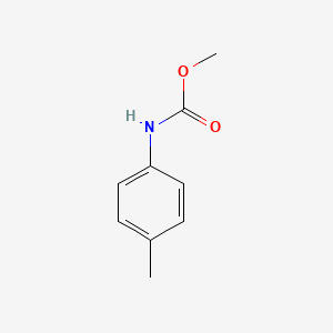 molecular formula C9H11NO2 B3191595 Carbamic acid, 4-methylphenyl, methyl ester CAS No. 5602-96-0