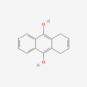 molecular formula C14H12O2 B3191622 1,4-Dihydroanthracene-9,10-diol CAS No. 56136-13-1