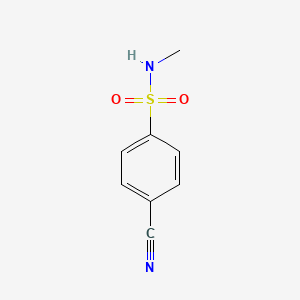 molecular formula C8H8N2O2S B3191637 4-cyano-N-methylbenzenesulfonamide CAS No. 56236-82-9