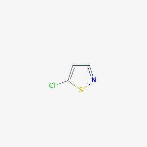 molecular formula C3H2ClNS B3191673 5-Chloroisothiazole CAS No. 56535-95-6