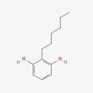 B3191693 2-Hexyl-1,3-benzenediol CAS No. 5673-09-6