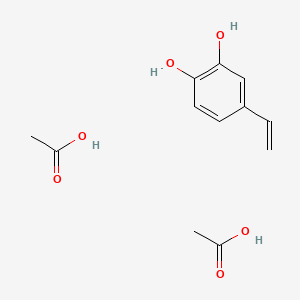 molecular formula C12H16O6 B3191739 1,2-Benzenediol, 4-ethenyl-, diacetate CAS No. 57142-64-0