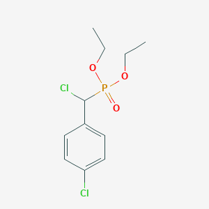 molecular formula C11H15Cl2O3P B3191792 Phosphonic acid, [chloro(4-chlorophenyl)methyl]-, diethyl ester CAS No. 57787-10-7