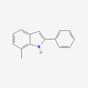 molecular formula C15H13N B3191937 7-methyl-2-phenyl-1H-indole CAS No. 59541-82-1