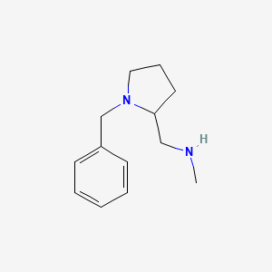 molecular formula C13H20N2 B3192066 1-(1-benzylpyrrolidin-2-yl)-N-methylmethanamine CAS No. 60737-18-0