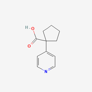 molecular formula C11H13NO2 B3192128 1-(4-Pyridyl)cyclopentanecarboxylic acid CAS No. 610791-44-1