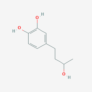 molecular formula C10H14O3 B3192150 4-(3-Hydroxybutyl)benzene-1,2-diol CAS No. 61152-58-7