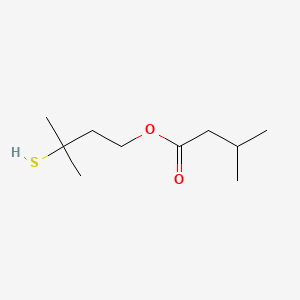 molecular formula C10H20O2S B3192157 3-Mercapto-3-methylbutyl isovalerate CAS No. 612071-27-9
