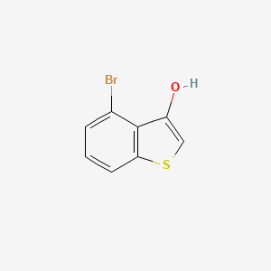 molecular formula C8H5BrOS B3192409 Benzo[b]thiophene-3-ol, 4-bromo- CAS No. 62554-71-6