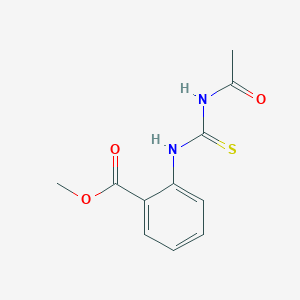 molecular formula C11H12N2O3S B319241 methyl 2-{[(acetylamino)carbothioyl]amino}benzoate 