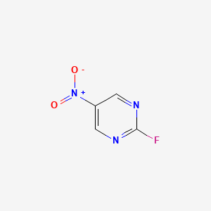 molecular formula C4H2FN3O2 B3192465 2-Fluoro-5-nitropyrimidine CAS No. 62802-41-9
