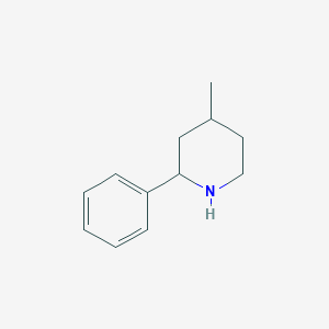 molecular formula C12H17N B3192508 4-Methyl-2-phenylpiperidine CAS No. 6312-02-3