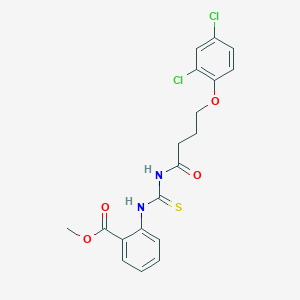 molecular formula C19H18Cl2N2O4S B319254 methyl 2-[({[4-(2,4-dichlorophenoxy)butanoyl]amino}carbothioyl)amino]benzoate 